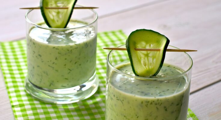 Erfrischende Gurkensuppe